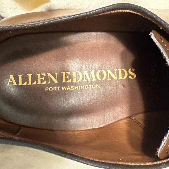 Allen Edmonds Delray Classic Brown Leather Men's Shoes - Picture 4 of 11